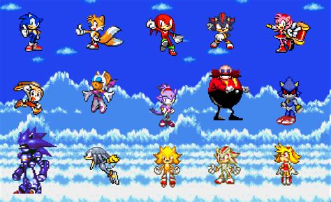 sonic scene creator with all characters